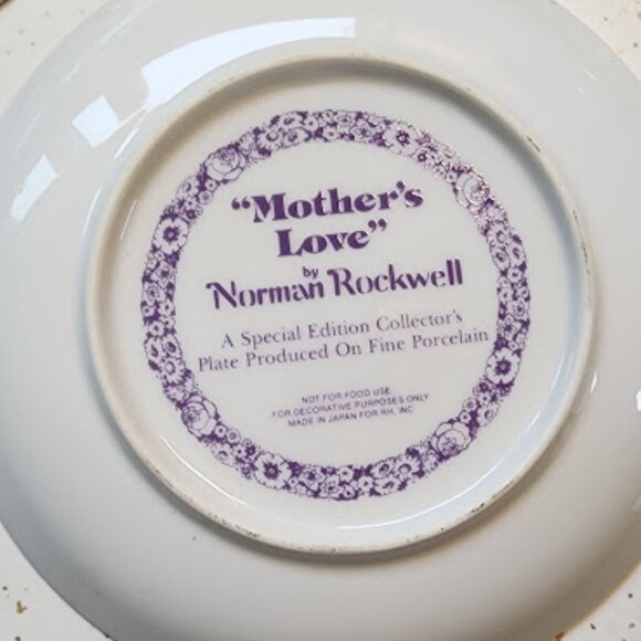 "Mother's Love" by Norman Rockwell 1976 Collector Plate - Picture 3 of 3